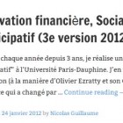 Innovation financière, Social Banking et Financement participatif (3e version 2012)