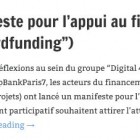 Manifeste pour l’appui au financement participatif (“crowdfunding”)