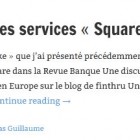 Mouvement dans les services « Square like » en Europe