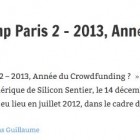 Crowdfunding Camp Paris 2 – 2013, Année du Crowdfunding ?